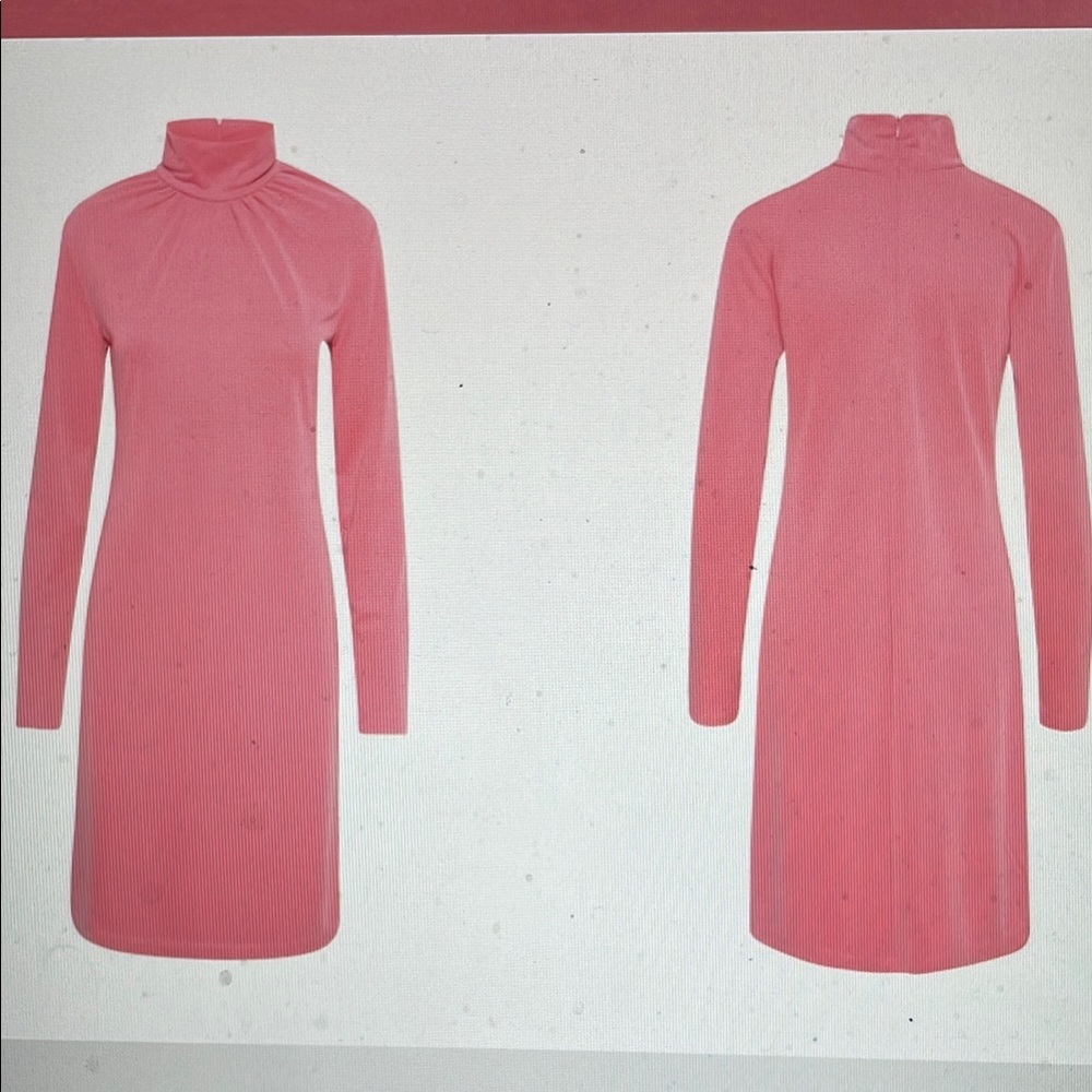 Inwear long sleeve high neck tensel Long Sleeve Dress